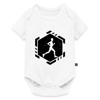 Race Jogging Women Running Men Jogging - Baby Premium short-sleeve bodysuit - white - Front
