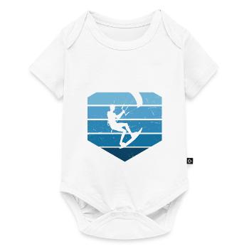 Men's Kite Kitesurfer Kitesurfing Kitesurfing - Baby Premium short-sleeve bodysuit - white - Front
