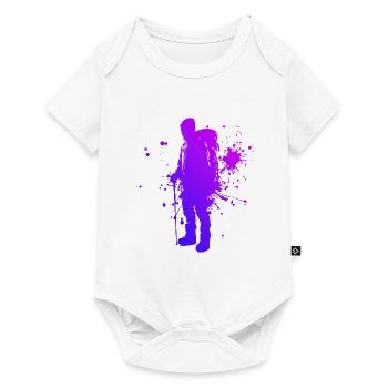 Femmes Hommes Bloc Grimpeur Bloc - Body à manches courtes Premium Bébé - blanc - Devant