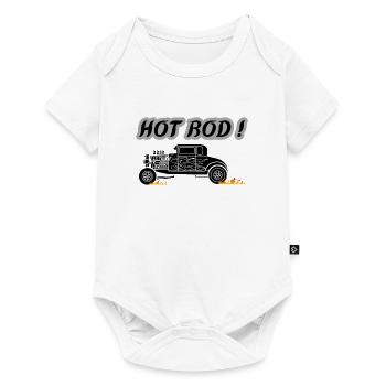 HOT ROD - Baby Premium Kurzarmbody - Weiß - Vorne