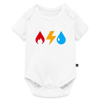 Gas Electricity Water - Baby Premium short-sleeve bodysuit - white - Front