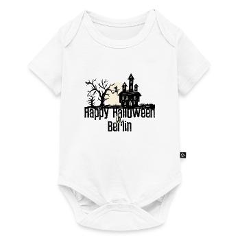 Happy Halloween in Berlin Stadtnamen Design - Baby Premium Kurzarmbody - Weiß - Vorne