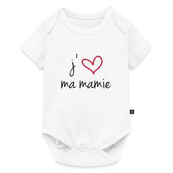 I love my granny - Baby Premium short-sleeve bodysuit - white - Front