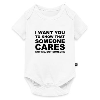 I don't care - Baby Premium short-sleeve bodysuit - white - Front