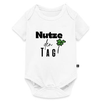 Nutze den Tag - Baby Premium Kurzarmbody - Weiß - Vorne