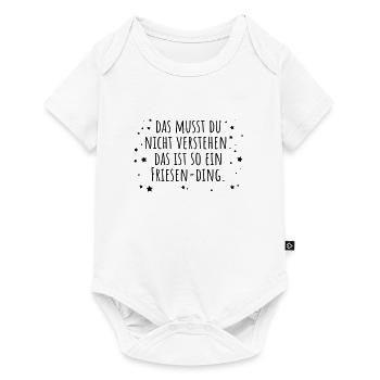 Friesen-Ding - Baby Premium Kurzarmbody - Weiß - Vorne