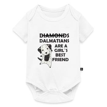 Dalmatians Girls meilleur ami Diamonds Dalmatian - Body à manches courtes Premium Bébé - blanc - Devant
