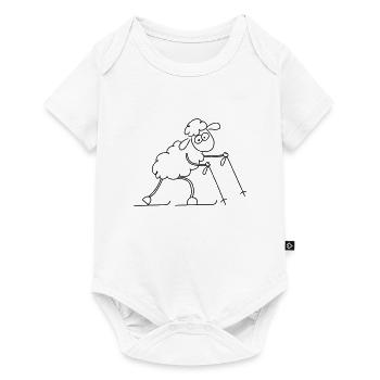 Ski de randonnée mouton - Body à manches courtes Premium Bébé - blanc - Devant