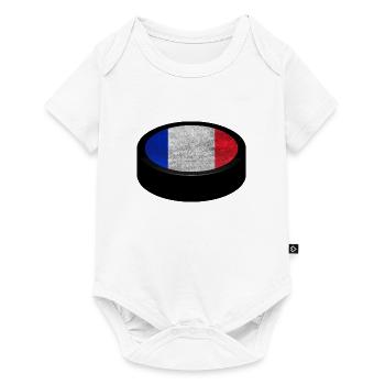 Équipe de France Hockey Puck - Body à manches courtes Premium Bébé - blanc - Devant