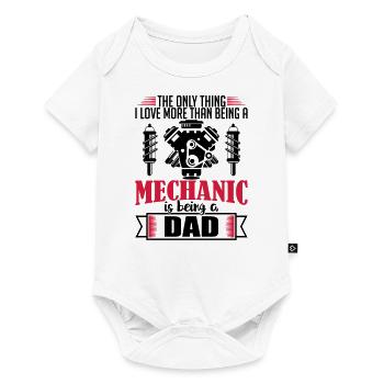 Mechanic Dad - funny fathers day gift - Baby Premium short-sleeve bodysuit - white - Front