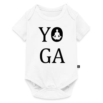 Yoga Namaste Chakra - Baby Premium Kurzarmbody - Weiß - Vorne