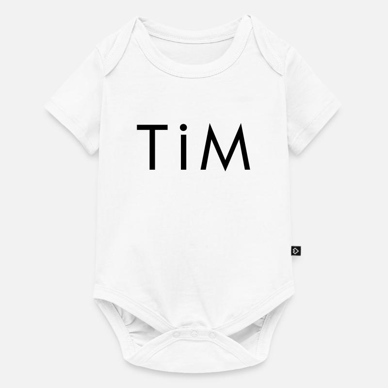 TiM - Body à manches courtes Premium Bébé - blanc
