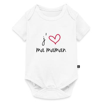 j'aime ma maman - Body à manches courtes Premium Bébé - blanc - Devant
