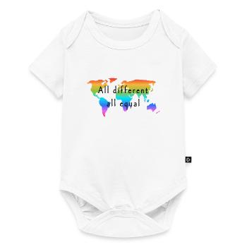 all different all equal. Love is Love. - Baby Premium short-sleeve bodysuit - white - Front