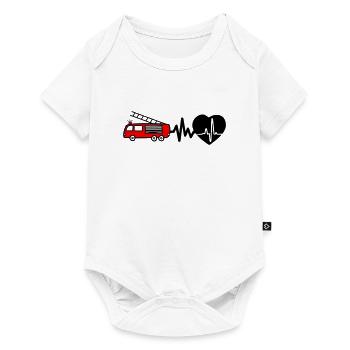 Fire Truck Gift for Firefighter Fans - Baby Premium short-sleeve bodysuit - white - Front