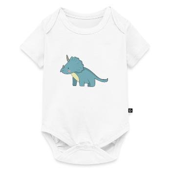 Geschenk Dinosaurier Fossil Kawaii Trex Comic Dino - Baby Premium Kurzarmbody - Weiß - Vorne
