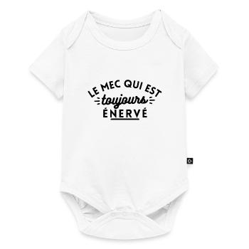 Le mec qui est toujours énervé - Body à manches courtes Premium Bébé - blanc - Devant