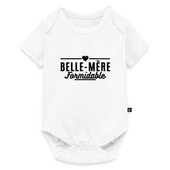 belle mère formidable. cadeau belle-mère - Body à manches courtes Premium Bébé - blanc - Devant