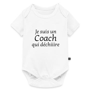 Coach / Coaching / Entraineur / Sport - Body à manches courtes Premium Bébé - blanc - Devant