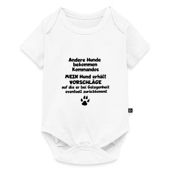 Mein Hund erhält Vorschläge ... - Baby Premium Kurzarmbody - Weiß - Vorne