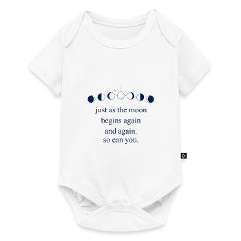 Moon Inspiring Saying Motivation Universe - Baby Premium short-sleeve bodysuit - white - Front