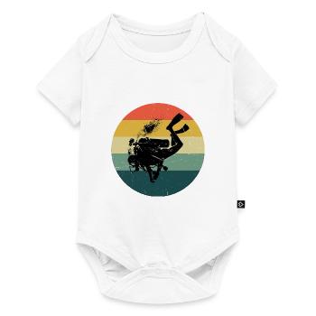 Scuba Diving Diving Men's Free Dive - Baby Premium short-sleeve bodysuit - white - Front