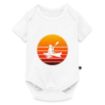 Kajak Kajakfahren Herren Kanu Damen Kayak - Baby Premium Kurzarmbody - Weiß - Vorne