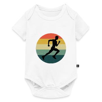 Jogging Running Men Women Jogging Running - Baby Premium short-sleeve bodysuit - white - Front