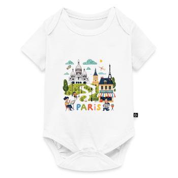 Paris Explorateur - Body à manches courtes Premium Bébé - blanc - Devant