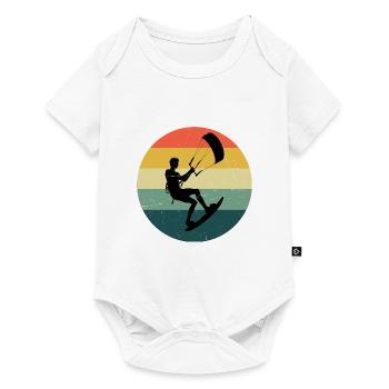 Kite Hommes Cerf-volant Kitesurf Kitesurf Kitesurf - Body à manches courtes Premium Bébé - blanc - Devant