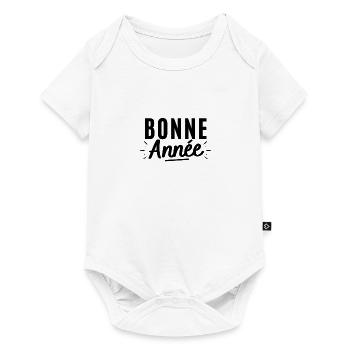 bonne année. t-shirt 1er de l'an - Body à manches courtes Premium Bébé - blanc - Devant