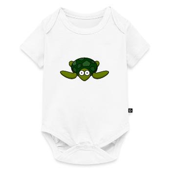 sea turtle tortoise schildkroete105 - Baby Premium short-sleeve bodysuit - white - Front