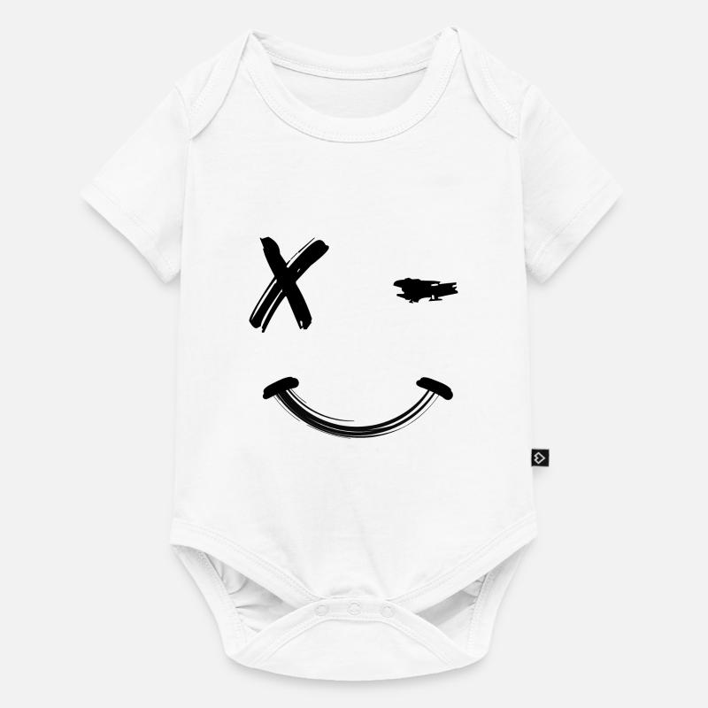 Smile - Body à manches courtes Premium Bébé - blanc