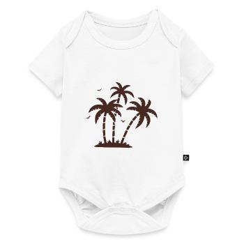 Palm trees - Baby Premium short-sleeve bodysuit - white - Front