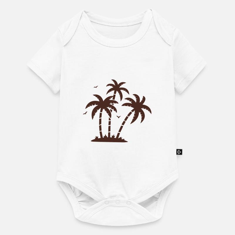Palmiers - Body à manches courtes Premium Bébé - blanc