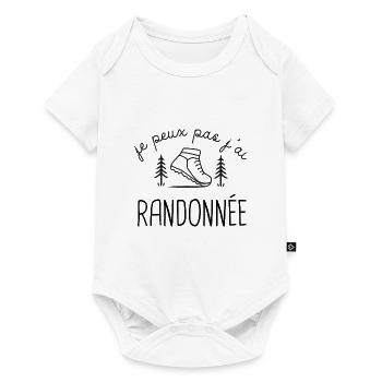 Randonnée Rando randonneur - Body à manches courtes Premium Bébé - blanc - Devant