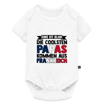 Franzosen Französisch Frankreich - Baby Premium Kurzarmbody - Weiß - Vorne