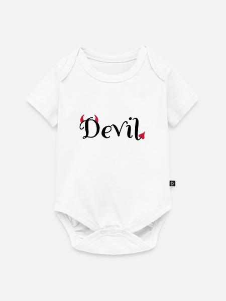 6061912 118998807 Devil - Baby Premium Kurzarmbody - Weiß