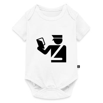 chapeau idée cadeau Policeman billet excès de vitesse - Body à manches courtes Premium Bébé - blanc - Devant