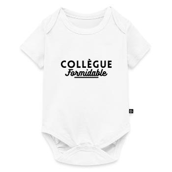 collègue formidable. cadeau pour collègue - Body à manches courtes Premium Bébé - blanc - Devant
