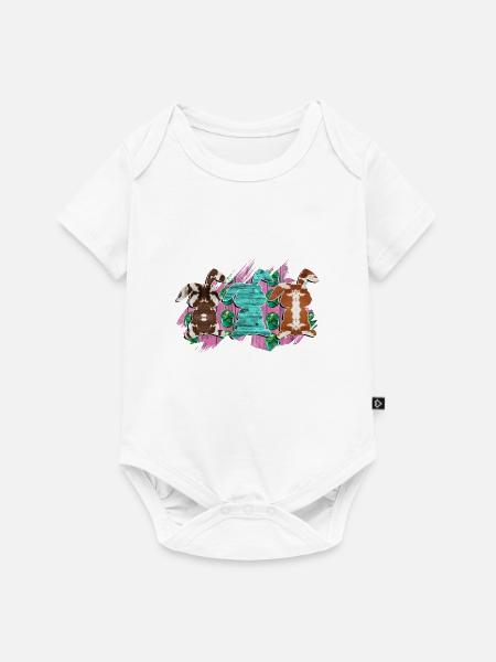 Western Rabbit - Baby Premium Kurzarmbody - Weiß