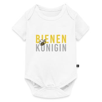 Bienenkönigin Biene Imkerei Imkerin bee - Baby Premium Kurzarmbody - Weiß - Vorne