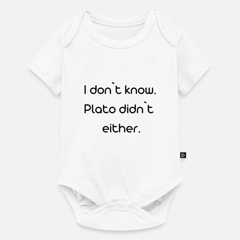 Je ne sais pas, Platon non plus - Body à manches courtes Premium Bébé - blanc