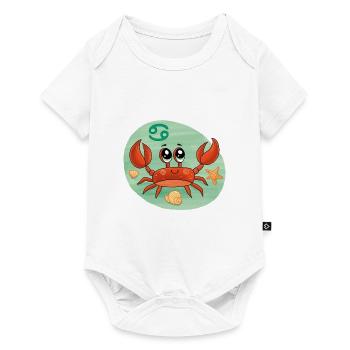 Design sucré - Signe du zodiaque du cancer - Body à manches courtes Premium Bébé - blanc - Devant