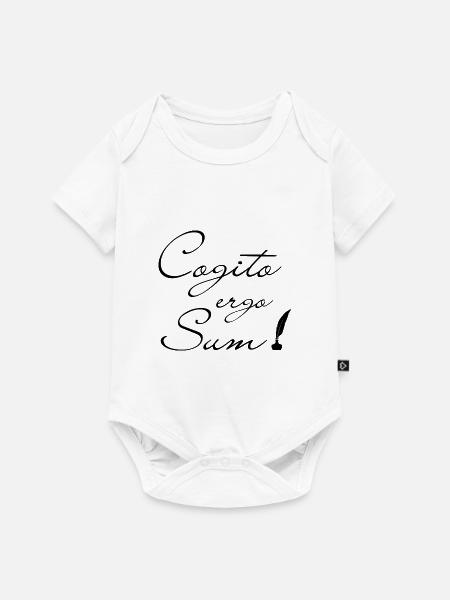 Cogito ergo Sum - Baby Premium Kurzarmbody - Weiß