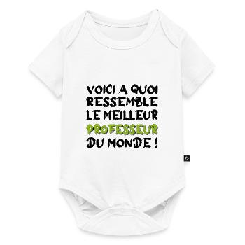 voici à quoi ressemble Le meilleur professeur - Body à manches courtes Premium Bébé - blanc - Devant