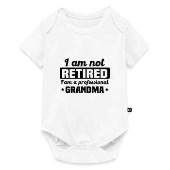 I am a professional grandmother - Baby Premium short-sleeve bodysuit - white - Front
