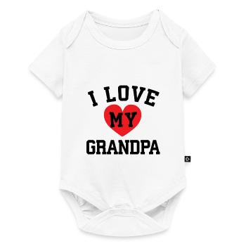 J'aime mon grand-père! - Body à manches courtes Premium Bébé - blanc - Devant