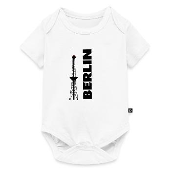 Berlin Deutschland Skyline Hauptstadt Geschenk - Baby Premium Kurzarmbody - Weiß - Vorne