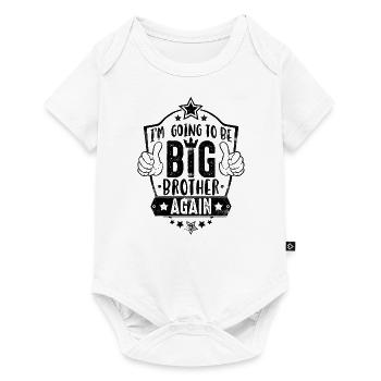 Going to be Big Brother again-Wieder großer Bruder - Body à manches courtes Premium Bébé - blanc - Devant